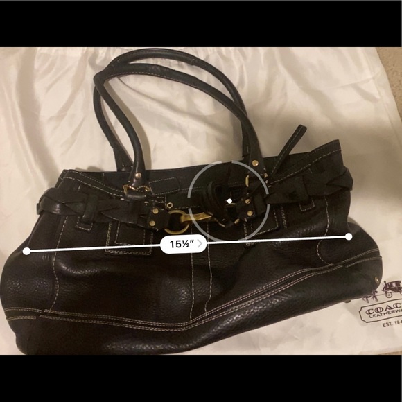 Classic Coach purse- black - Picture 6 of 7
